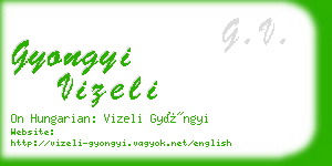 gyongyi vizeli business card